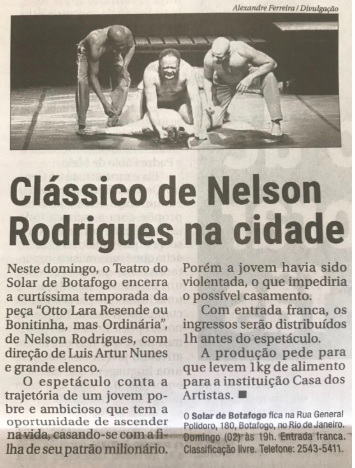Troféu Nelson Rodrigues - Jornal O Fluminense